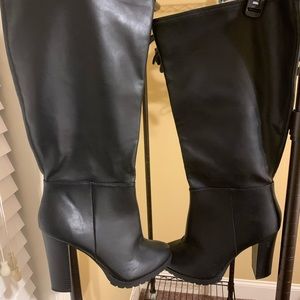 Lane Bryant Black Wide Width Wide Calf  Boots 11W